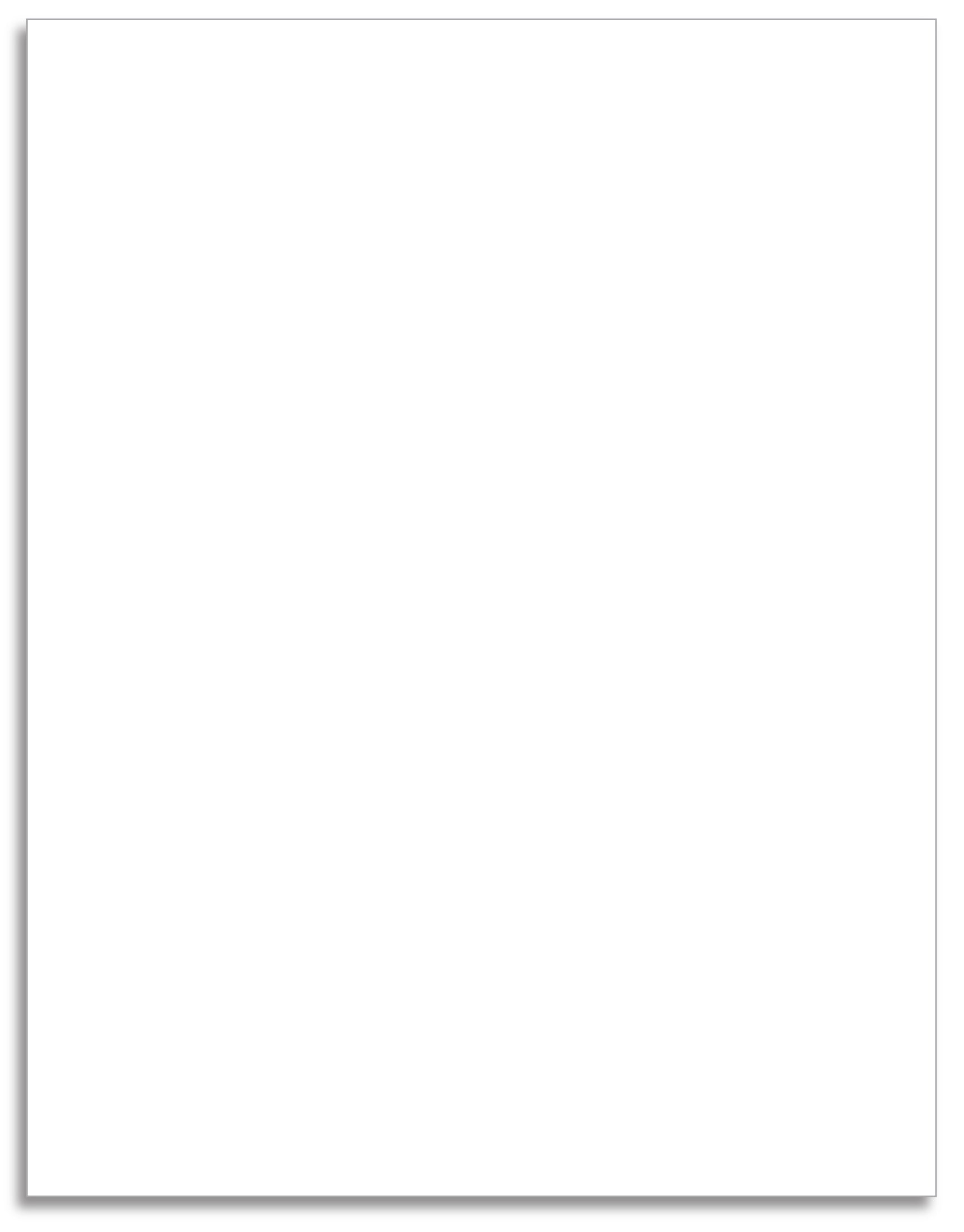 Floor Mat - Paper Plain White - 50#, Box of 1000.