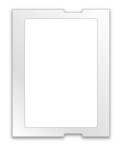 Static Clings - Blank White - For 5 in 1, ROLL of 500