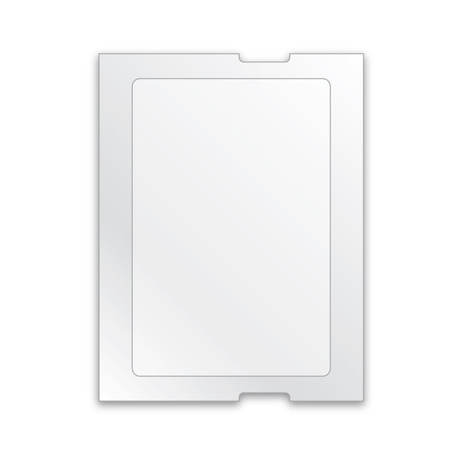 Roll Label Light Adhesive - Blank Clear - Long - For 5 in 1, ROLL of 500