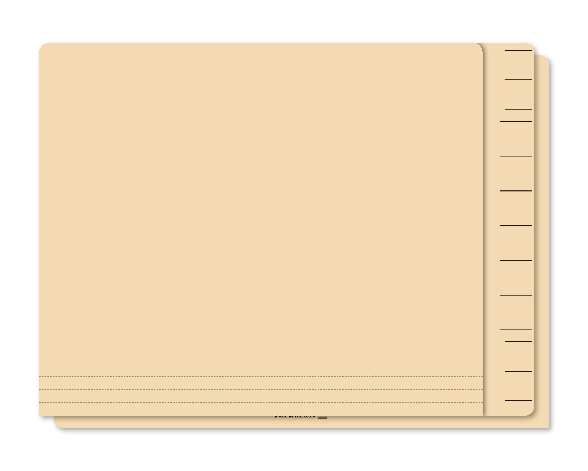 File Folder - Plain - Color-Code, Qty. 100 per Box