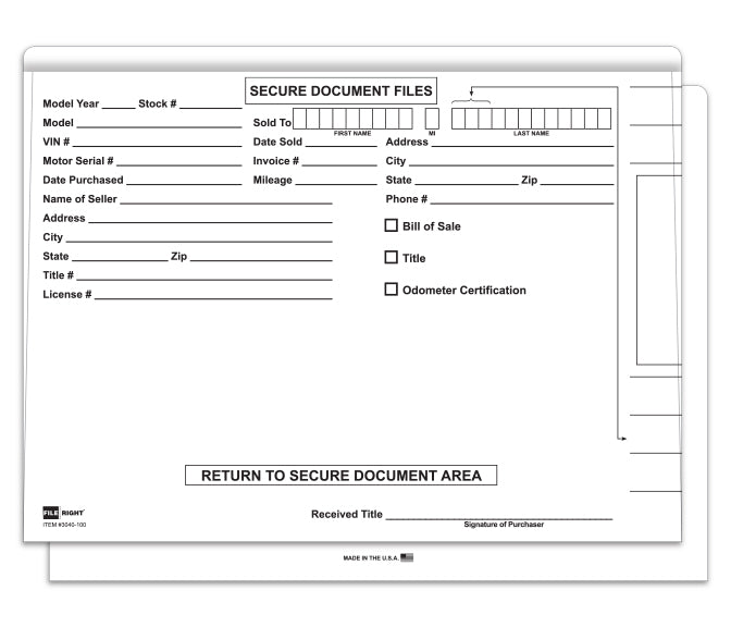 Color-Code Deal Jackets - WHITE - Box of 100