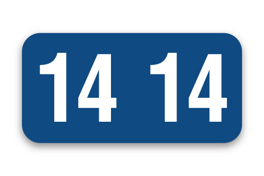 Roll of 500 Year 2014 Labels for Color-Code