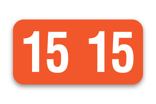 Roll of 500 Year 2015 Labels for Color-Code