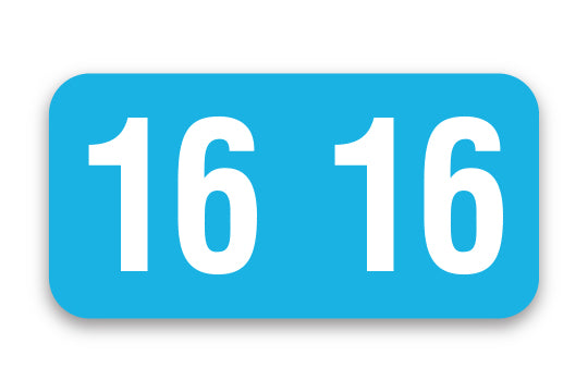 Roll of 500 Year 2016 Labels for Color-Code