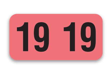Roll of 500 Year 2019 Labels for Color-Code