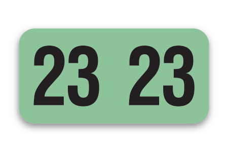 Roll of 500 Year 2023 Labels for Color-Code