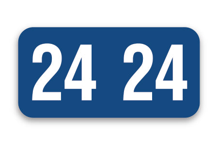 Roll of 500 Year 2024 Labels for Color-Code