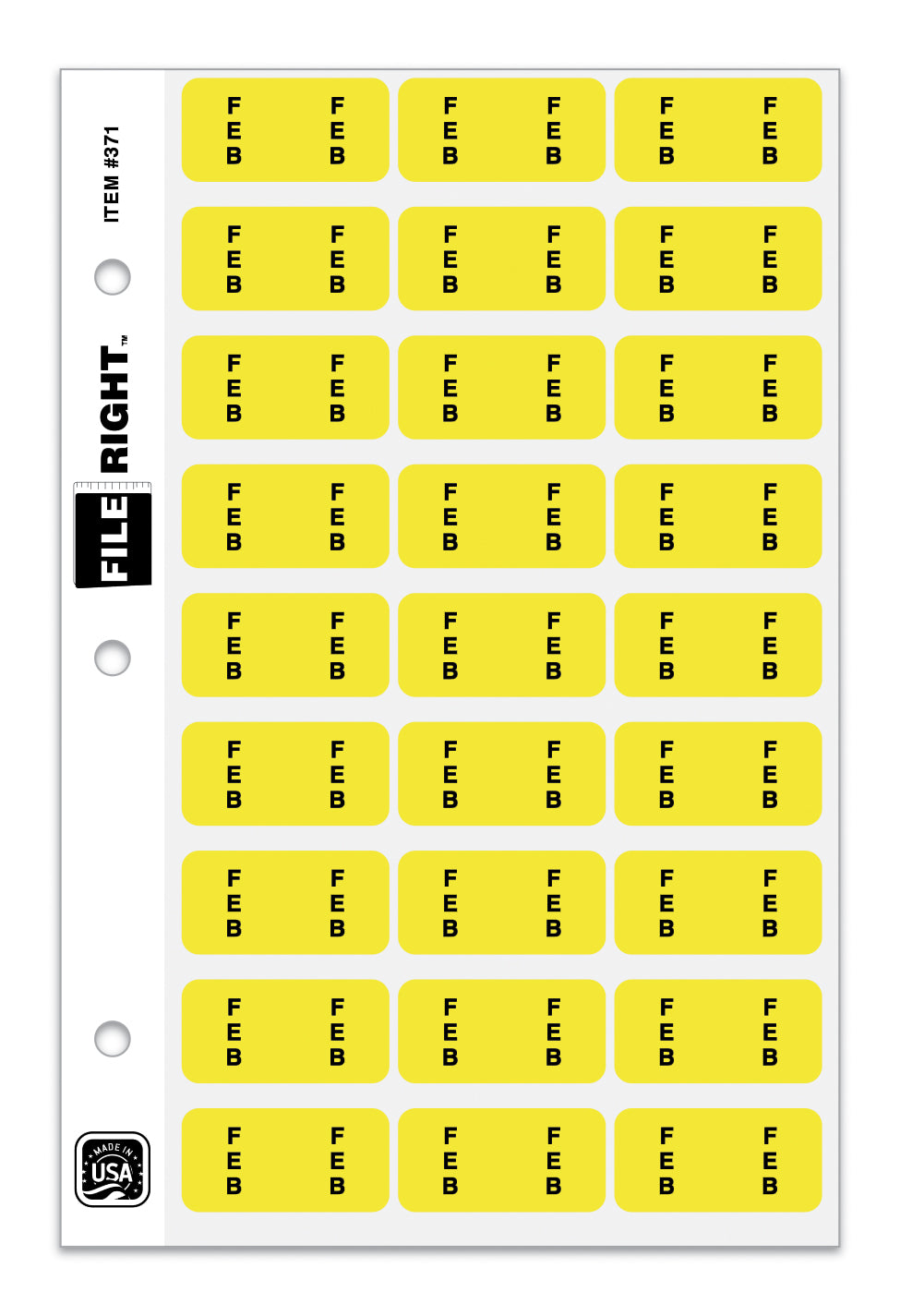Month February Ring Book QTY. 270 per Set