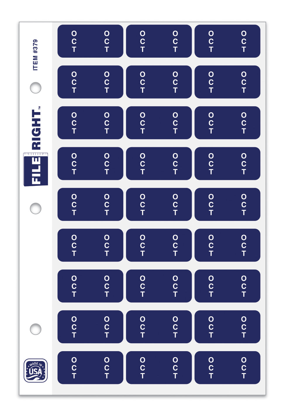 Month October Ring Book QTY. 270 per Set