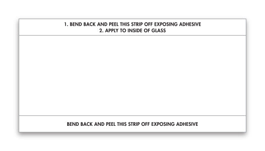 Stock Number Mini Signs - WHITE #650 - Qty. 250