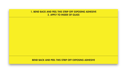 Stock Number Mini Signs - YELLOW # 650 - Qty. 250