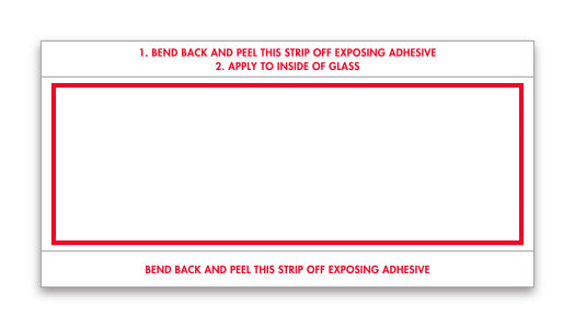 Stock Number Mini Signs - RED BORDER - # 610- Qty. 250