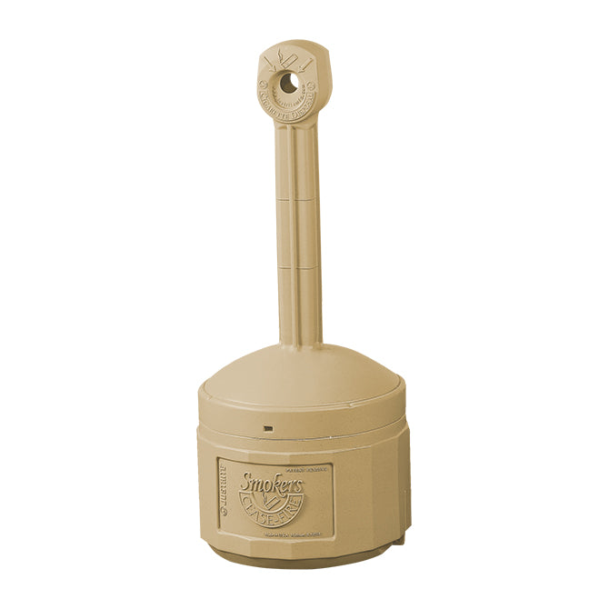 Smokers Cease-Fire Cigarette Butt Receptacle - BEIGE - Qty. 1