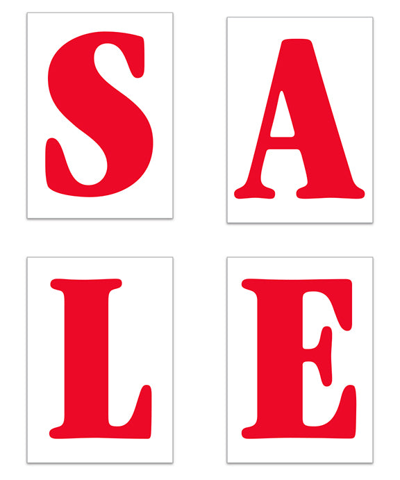 Underhood Sign - SALE - White w/Red Letters - Qty 1