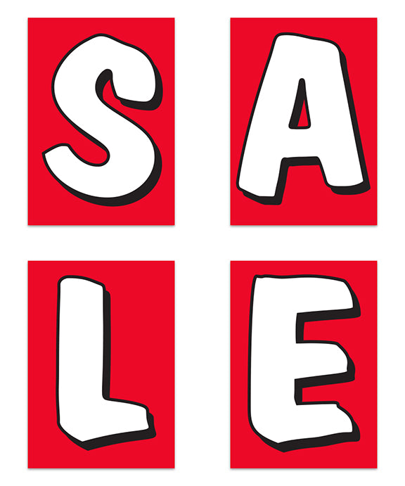Underhood Sign - SALE - Red w/White Letters - Qty 1