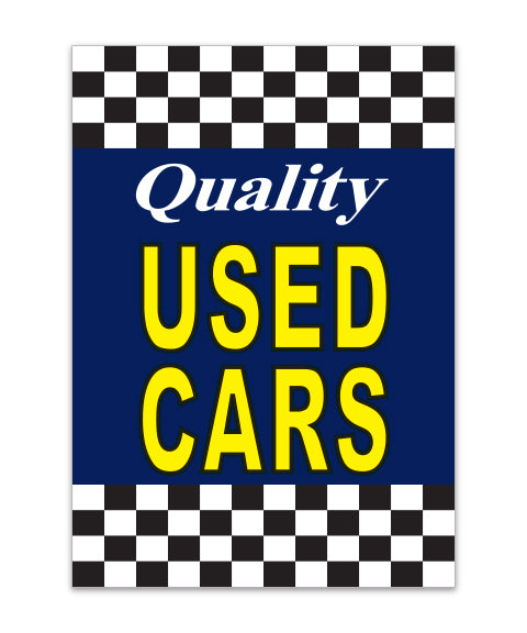 Underhood Sign - QUALITY USED CARS - Qty. 1