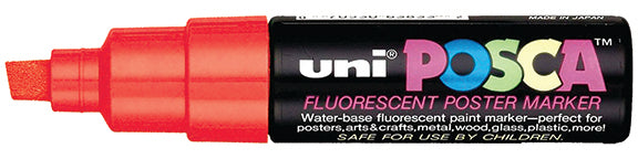 Windshield Markers - Small Posca (PC-85F) - FLUOR RED - Qty. 1