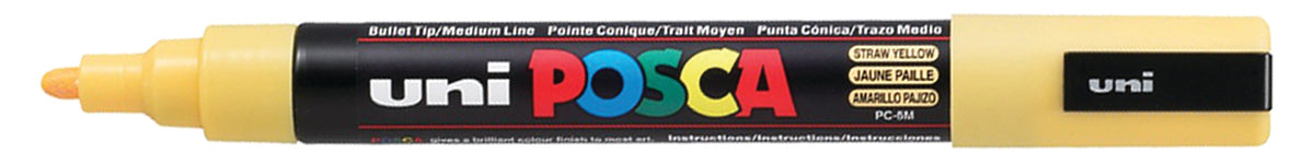 Windshield Markers - Bullet Tip Posca (PC-5M) - YELLOW - Qty. 1