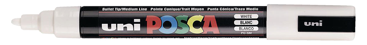 Windshield Markers - Bullet Tip Posca (PC-5M) - WHITE - Qty. 1