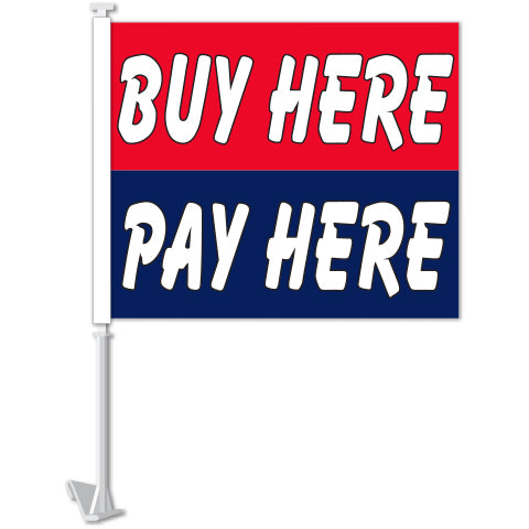 Standard Clip-On Flag - Buy Here / Pay Here - Qty. 1