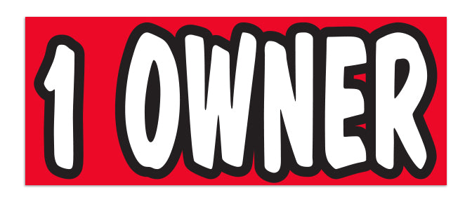 Windshield Banner - 1 Owner - Qty. 1