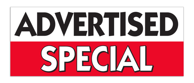 Windshield Banner - Advertised Special - Qty. 1