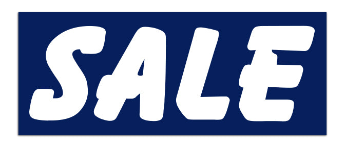 Windshield Banner - Sale Blue with White Letters - Qty. 1