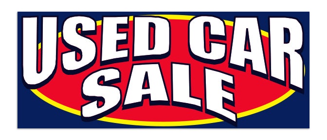 Windshield Banner - Used Car Sale - Qty. 1