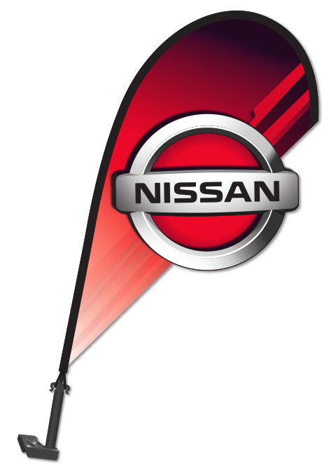 3D Clip on Paddle Flag - Nissan - Qty. 1