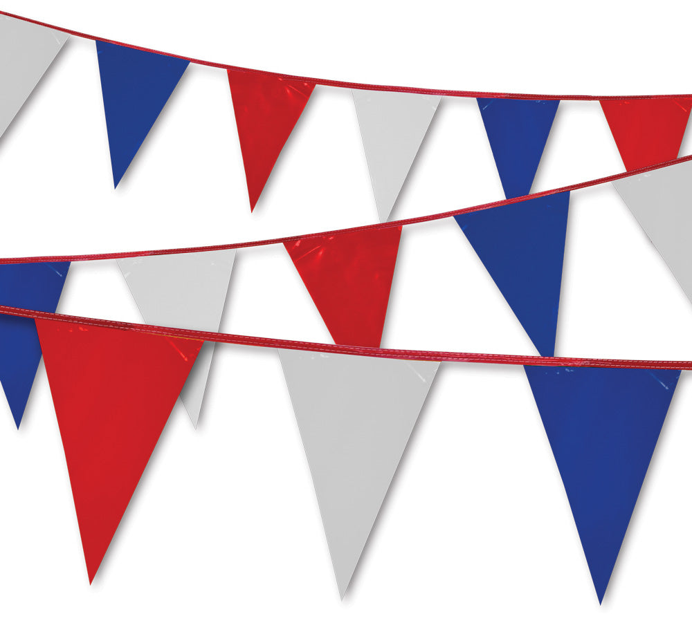 Triangle Pennants - Red/White/Blue - Qty. 1