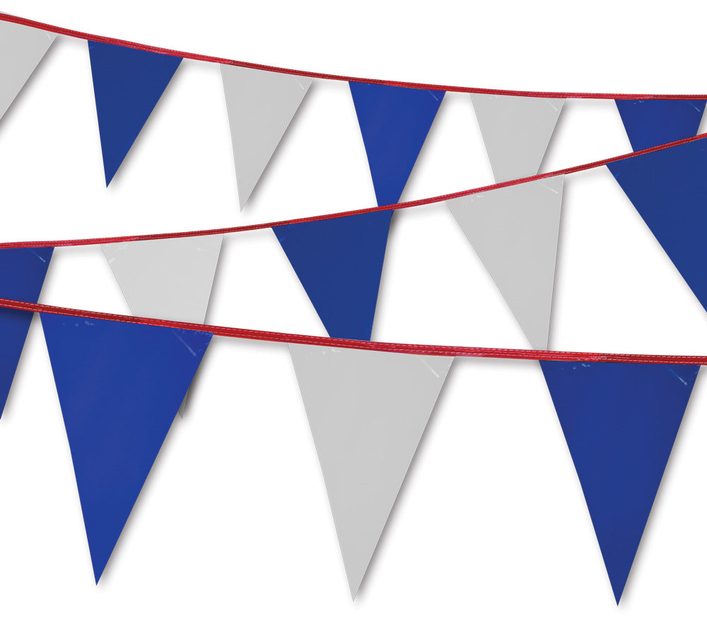Triangle Pennants - Blue/White - Qty. 1