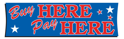 Banner - 3' X 10' - Buy Here Pay Here - Qty. 1