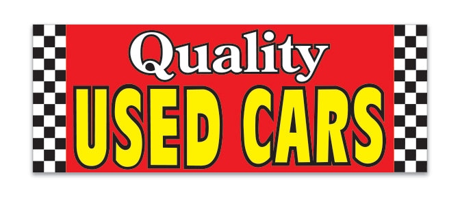 Banner - 12' x 4 1/2" - Quality Used Cars - Qty. 1