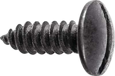 License Plate Screw Slotted Truss Head - Black E-Coat-#14 X 3/4" Qty. 100