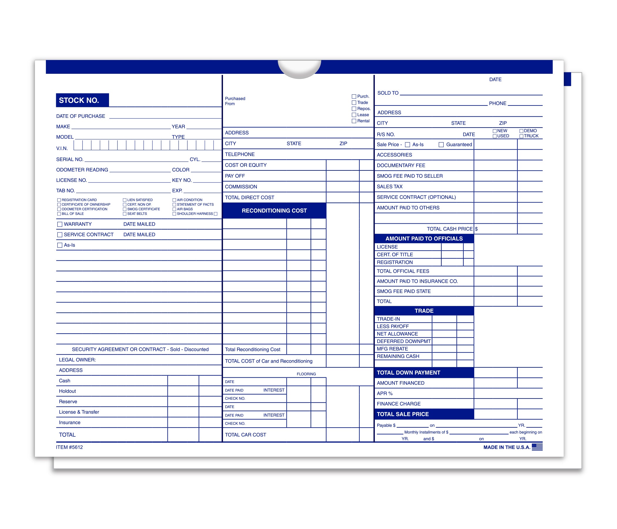 Color Top Deal Jackets Printed- Blue - Box of 500