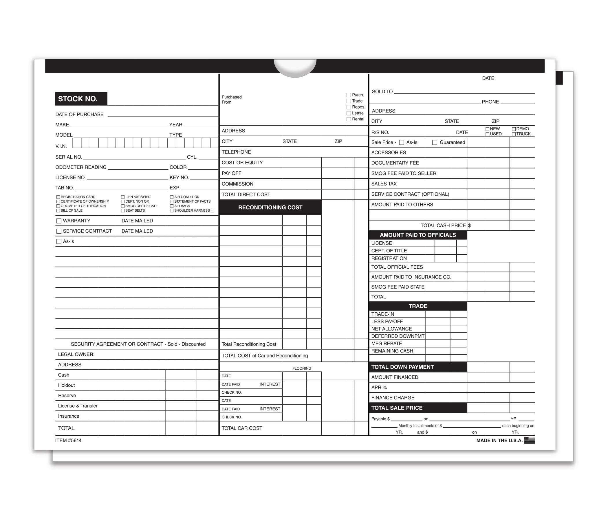 Color Top Deal Jackets Printed- Black - Box of 500