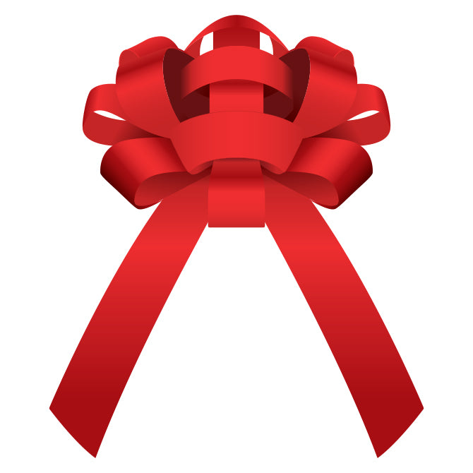 Car Bow - Red Vinyl 30" - Qty. 1