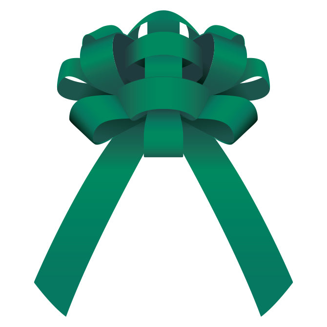 Car Bow - Green Vinyl 30" - Qty. 1