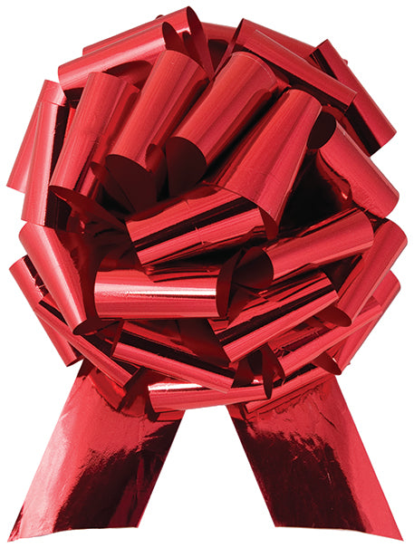 Car Bow - 14" Metallic Red - Qty. 10