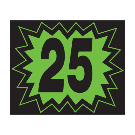 Window Sticker - Blasts - Black & Green - 2025 - Qty. 12