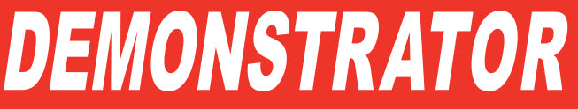 WHITE on RED Slogan - Demonstrator - Qty. 12