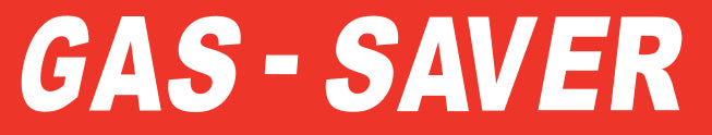 WHITE on RED Slogan - Gas Saver - Qty. 12