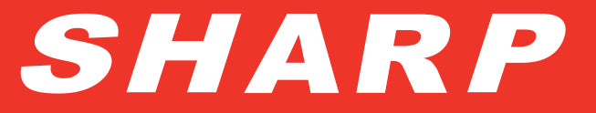 WHITE on RED Slogan - Sharp - Qty. 12