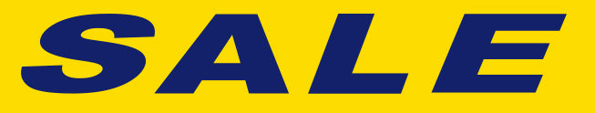 BLUE on YELLOW Slogan - Sale - Qty. 12