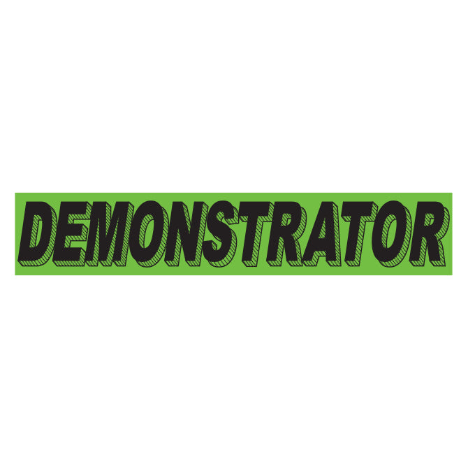 Flourescent Green & Black Slogan - Demonstrator - Qty. 12