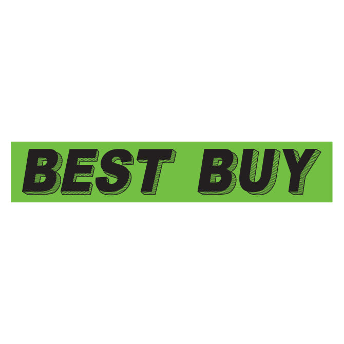 Flourescent Green & Black Slogan - Best Buy - Qty. 12