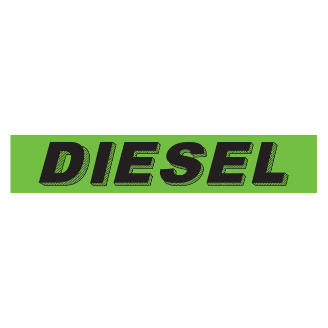 Flourescent Green & Black Slogan - Diesel - Qty. 12