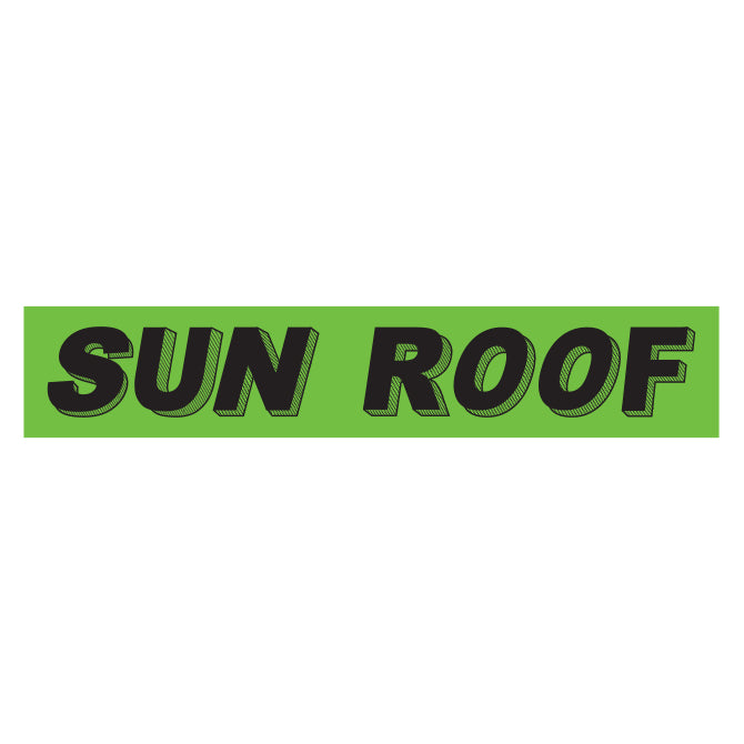 Flourescent Green & Black Slogan - Sun Roof - Qty. 12