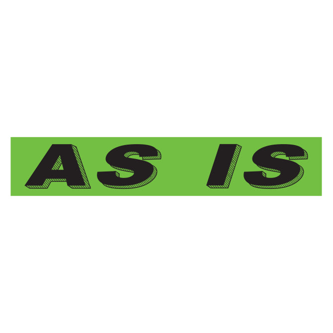 Flourescent Green & Black Slogan - As Is - Qty. 12