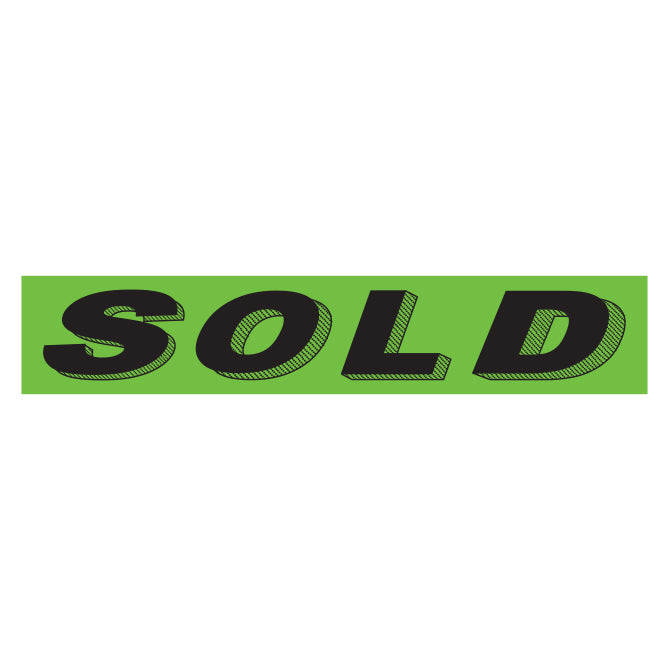 Flourescent Green & Black Slogan - Sold - Qty. 12